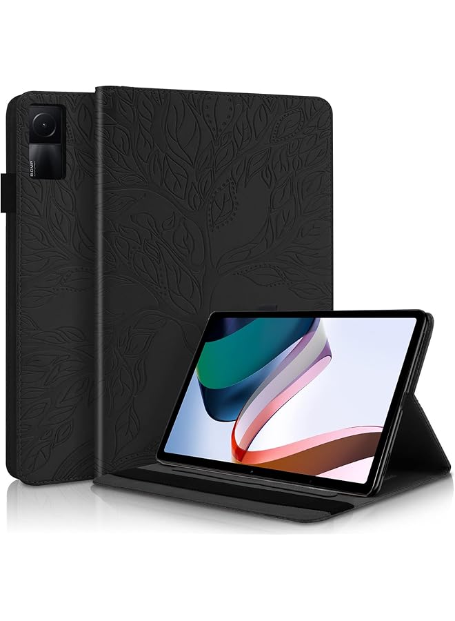 erorex Case For Xiaomi Redmi Pad 10.61 Inch 2022 Folio Flip Pu Leather Protective Case For Xiaomi Redmi Pad 10.61 Pen Holder Stand Wallet Cover Case Tablet Case Xiaomi Redmi Pad 10.61 20222 Black - Image 1