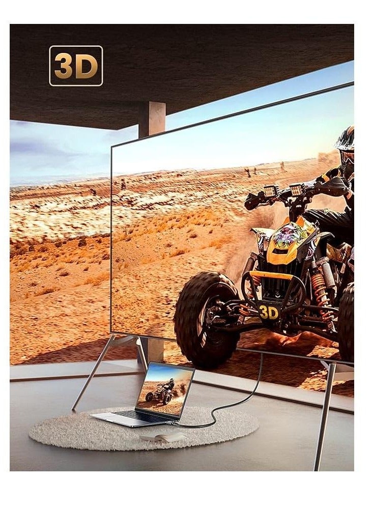 FITIT كابل HDMI FITIT 4K بريميوم، بطول 2م، 120 هرتز أسود - Image 5