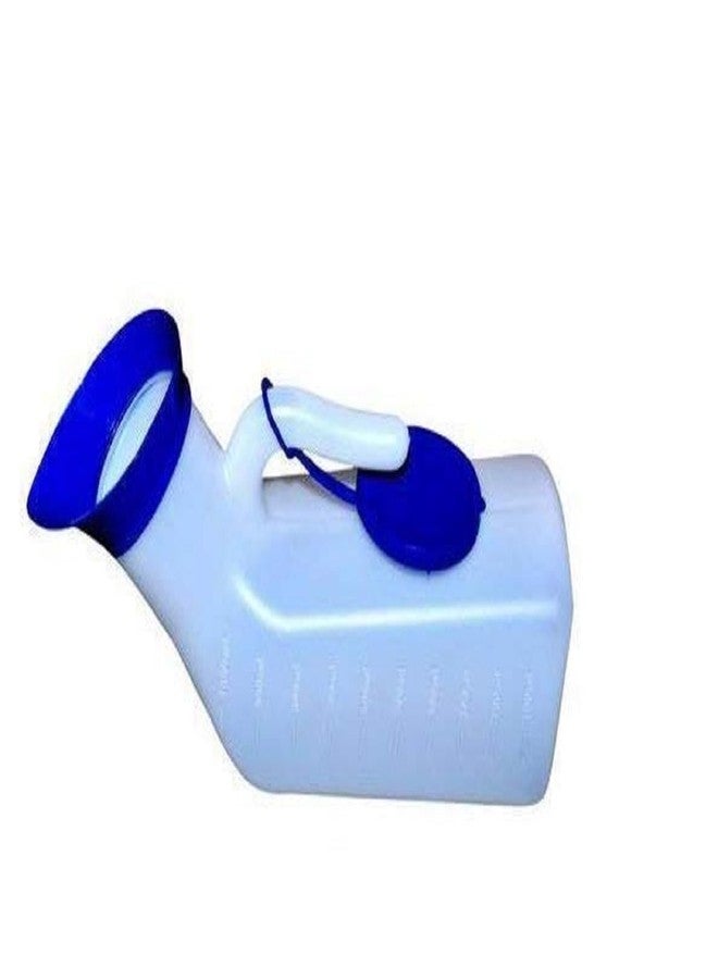 GUDYB Polypropylene Autoclavable Male Urinal Bottle | 1000 ML Portable Urine Collector for Men | Handheld Pee Bottle for Male Patients, Travel, Camping & Hospital Use | White, Disposable & Leak-Proof (Pack of 1) - Image 2
