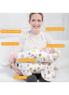 Snowie Soft Baby Feeding Pillow For Mom Breastfeeding Nursing Pillow With Infant Support Cushion Multi Nursing Pad With Removable Neck Belt For Mom Baby Gifts (Polyester;Cotton Pack Of 1)  - Image 4