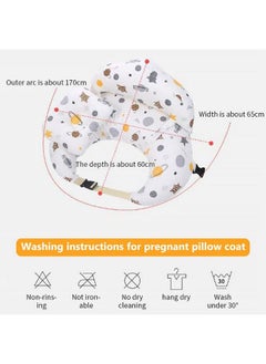 Snowie Soft Baby Feeding Pillow For Mom Breastfeeding Nursing Pillow With Infant Support Cushion Multi Nursing Pad With Removable Neck Belt For Mom Baby Gifts (Polyester;Cotton Pack Of 1)  - Image 5