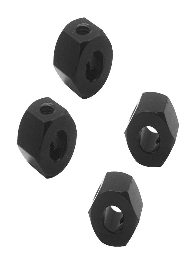 Vgoohobby 4Pack 12mm Metal Wheel Hex Hub Adapter Connector Compatible with WPL B14K C-14 C-24 1/16 MN-D90 MN-D90K MN45 MN99 1/12 RC Car Truck (Black) - Image 5