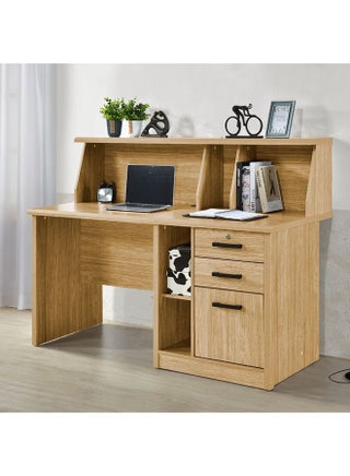 Neptune Study Desk Computer Table Office Desk Workstation Modern PC Laptop Gaming Table Wooden Study Table For Home Office L 150 x W 70 x H 115.1 cm Oak & Beige - pzsku/ZF0476147FDF34486ECF3Z/45/_/1698399478/6e67f2ad-2914-4370-8ee2-7c9defe3f91f