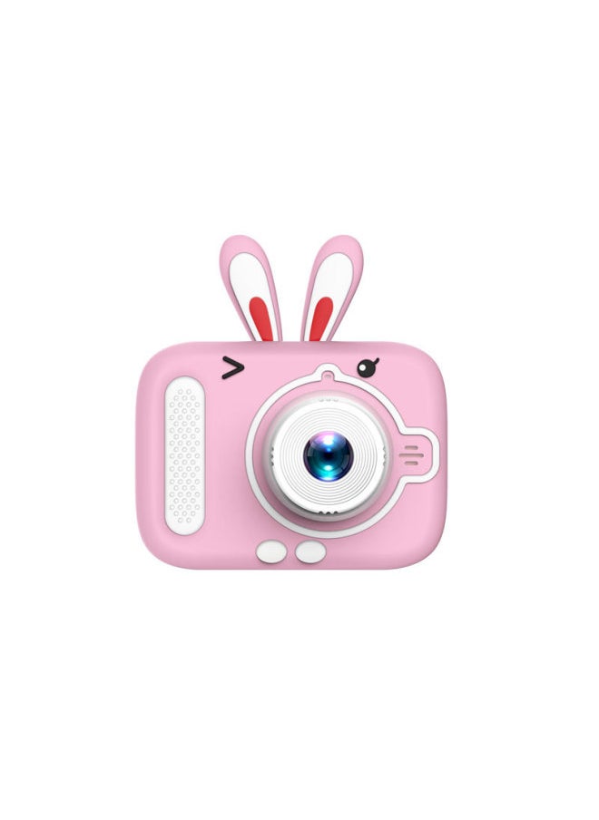 X900 Children's Camera HD Mini Digital Camera Can Take Pictures Video Small SLR Gift Toys-Color:High Definition Rabbit Pink (Front And Back Double Photograph) Blue And White  - Image 1