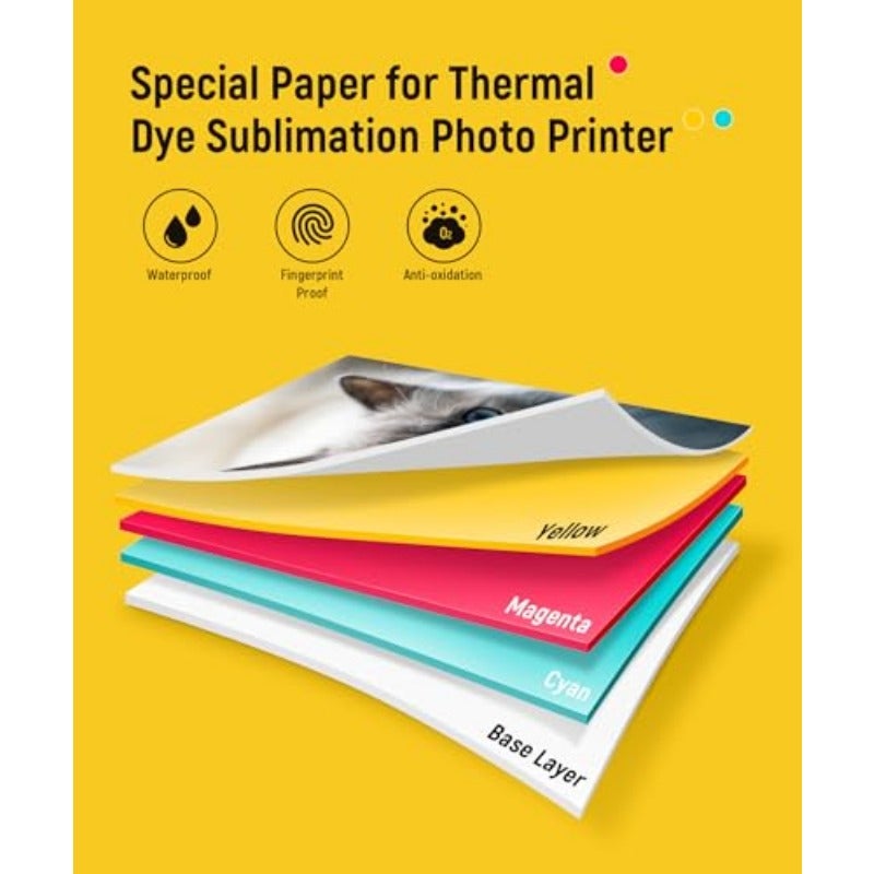 Liene 10 x 15 cm Photo Printer Paper and Cartridge Cartridge Refill and Photo Paper - 40 Pack for DHP512 DHP513 - Image 5