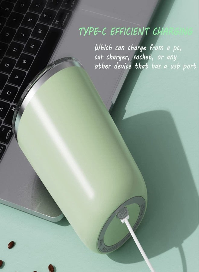 FOXNSK Self Stirring Mug, Rechargeable Auto Magnetic Coffee Mug with Auto-Stir Technology for Coffee, Milk, Cocoa, Ideal for Home, Office & Travel (A-Beige) - Image 5
