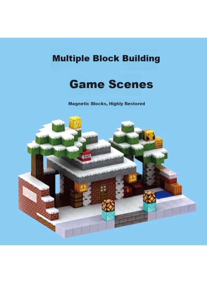 Joint Ideas United Creativity Minecraft Magnetic Cubes Building Blocks Educational Toy For Children 3-6 Years Old, Home Decoration Birthday Gift - Image 2