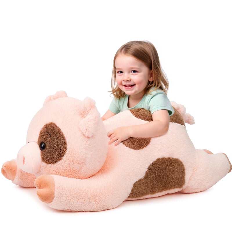 Cudhug Pig Stuffed Animal Giant 32 Stuffed Piggy Large Soft Plush Pig Toy Birthday Holiday Party Gifts for Kids Girls Boys - Image 3