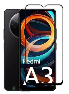 Xiaomi Redmi A3-Tempered Glass Screen Protector – High Transparency, Delicate Touch, Anti-Explosion, Smooth Arc Edges, Easy Installation, 9H Hardness HD Tempered Glass Screen Protector 99% Transparency with device's original screen clarity and brightness