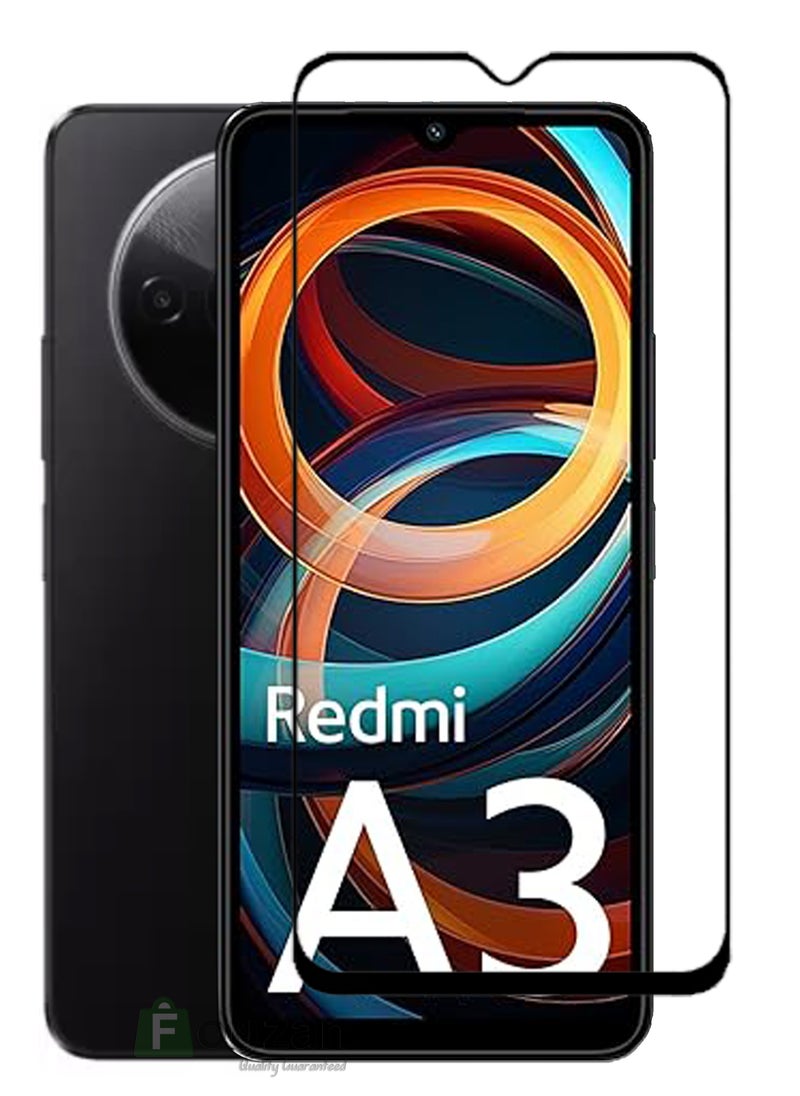 Generic - Xiaomi Redmi A3-Tempered Glass Screen Protector – High Transparency, Delicate Touch, Anti-Explosion, Smooth Arc Edges, Easy Installation, 9H Hardness HD Tempered Glass Screen Protector 99% Transparency with device's original screen clarity and brightness - Image 1