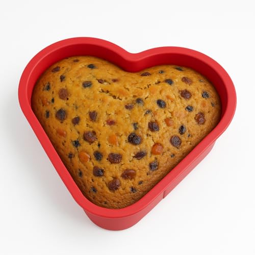 Esslly Heart-Shaped Silicone Mold (7 x 2 inch) for 500g Cakes | Food-Grade, BPA-Free, Non-Stick, Flexible, Multipurpose for Baking, Soap, Chocolate, and Candle Making - Image 5