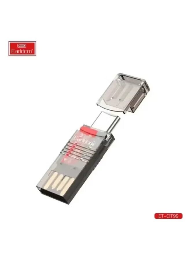 Earldom ET-OT99 2-in-1 Card Reader – Ultra-Fast SD & MicroSD Data Transfer, Plug & Play, Compact Portable Design for Photographers, Videographers, and Creative Professionals - Image 1