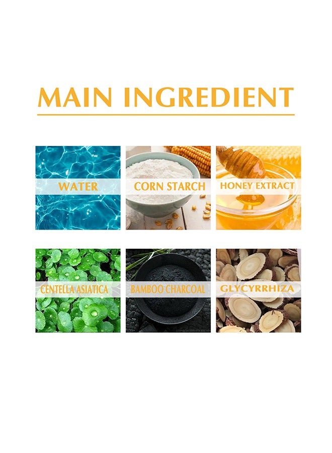 EELHOE Honey Muscle Tearing Mask-Oil Control Blackhead Remover Honey Tearing Peel Mask Off Dead Skin Clean Pores ,Skin Brightening Peeling Mask for Dull Skin-100g - Image 5