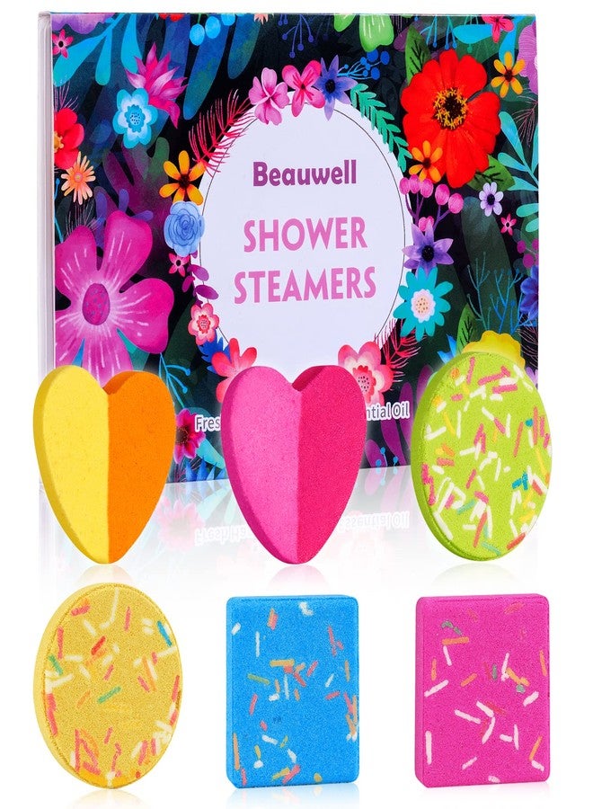 Beauwell Aromatherapy Shower Steamers - Set of 6 Shower Bombs with Essential Oils for Relaxation,Gifts for Women and Men,Ideal Gifts (6 Pack) (6 Pack) - Image 1