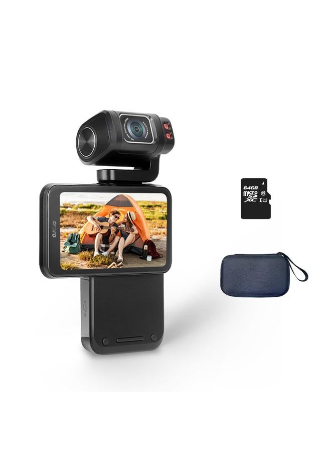 ORDRO M3 5K Video Camera Camcorder, WiFi IR Night Vision Handheld Camera for YouTube,4K UHD Video Camera with 3.5" Flippable Touch Screen, 3250mAh Capacity Battery,64G Card - Image 1