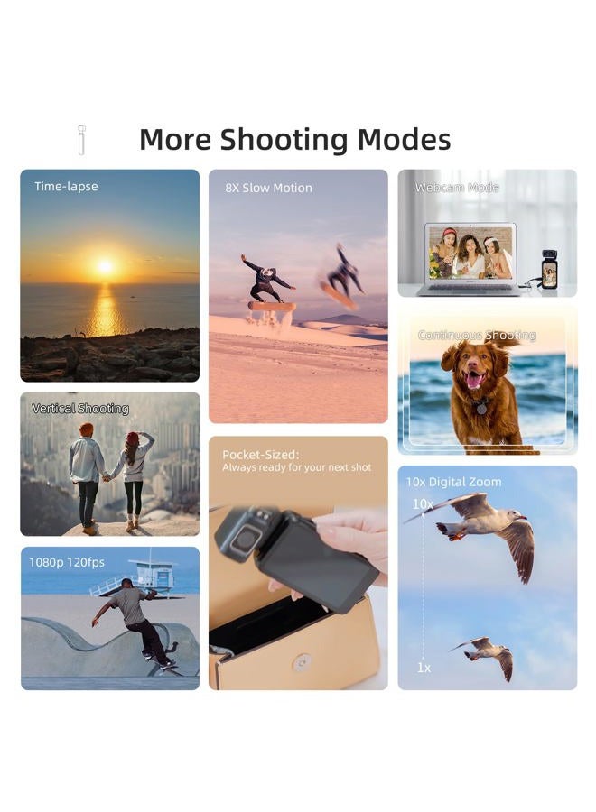ORDRO M3 5K Video Camera Camcorder, WiFi IR Night Vision Handheld Camera for YouTube,4K UHD Video Camera with 3.5" Flippable Touch Screen, 3250mAh Capacity Battery,64G Card - Image 5