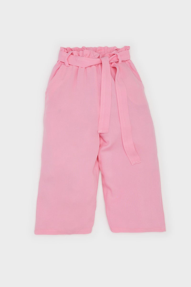 DeFacto Baby Girl Wide Leg Straight Leg Trousers - Image 1