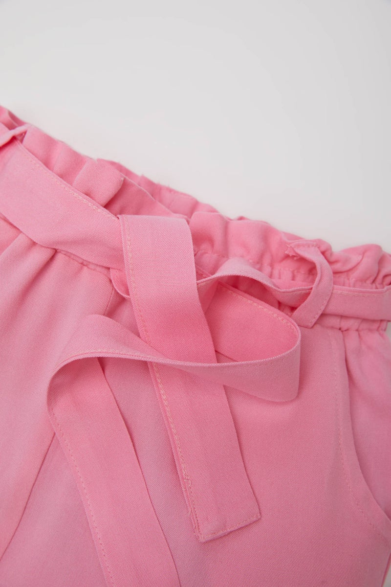 DeFacto Baby Girl Wide Leg Straight Leg Trousers - Image 5