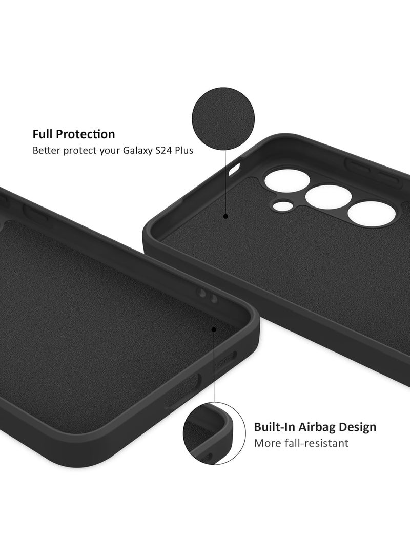 MUDISO Samsung Galaxy S24 Plus Silicone Protective Phone Case Anti-Scratch with Microfiber Lining Cover For Samsung Galaxy S24 Plus 6.7-inch - Image 4