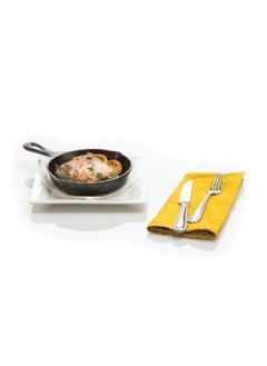LODGE Seasoned Even Heat Distribution Cast Iron Skillet Black 16.5 cm L3SK3INT  - Image 2
