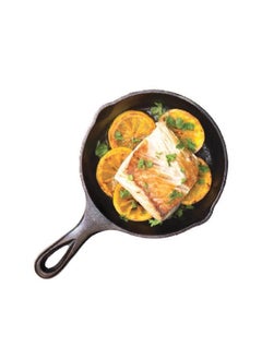 LODGE Seasoned Even Heat Distribution Cast Iron Skillet Black 16.5 cm L3SK3INT  - Image 3