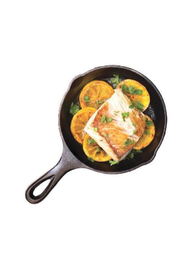 Lodge Seasoned Even Heat Distribution Cast Iron Skillet Black 16.5 cm L3SK3INT  - Image 3