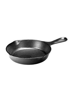 LODGE Seasoned Even Heat Distribution Cast Iron Skillet Black 16.5 cm L3SK3INT  - Image 1