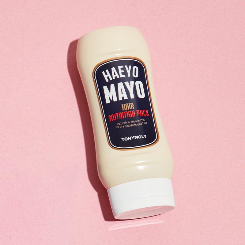 TONYMOLY Haeyo Mayo Hair Conditioner Mask â€“ Nourishing Hair Treatment with Egg Yolk & Shea Butter â€“ Deep Conditioning Mask for Dry, Damaged, Frizzy, or Brittle Hair