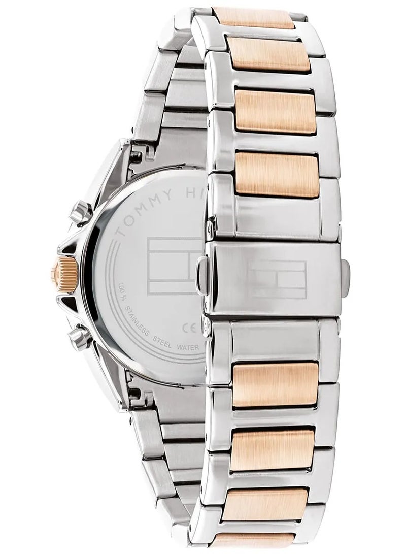 تومي هيلفيغر ساعة تومي هيلفيغر النسائية متعددة الوظائف بسوار من الفولاذ المقاوم للصدأ وحركة كوارتز (الموديل: 1782387) - Image 5