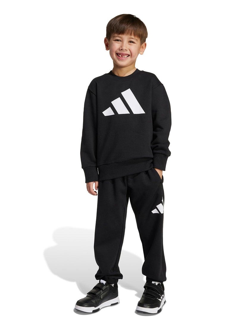 adidas بدلة رياضية للأطفال بلون أسود - Image 1