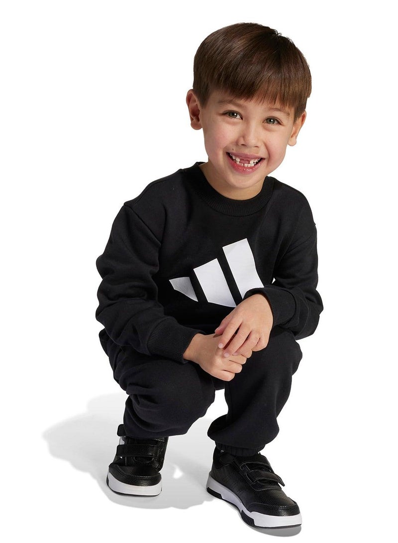 adidas بدلة رياضية للأطفال بلون أسود - Image 4