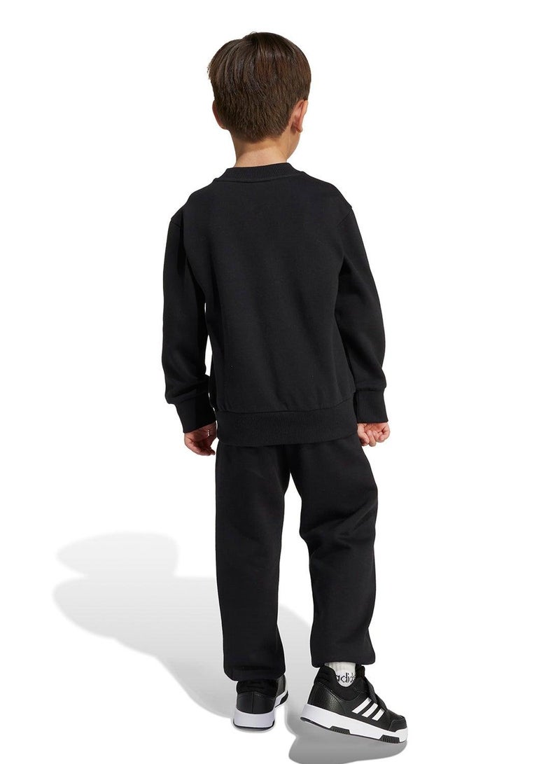 adidas بدلة رياضية للأطفال بلون أسود - Image 2