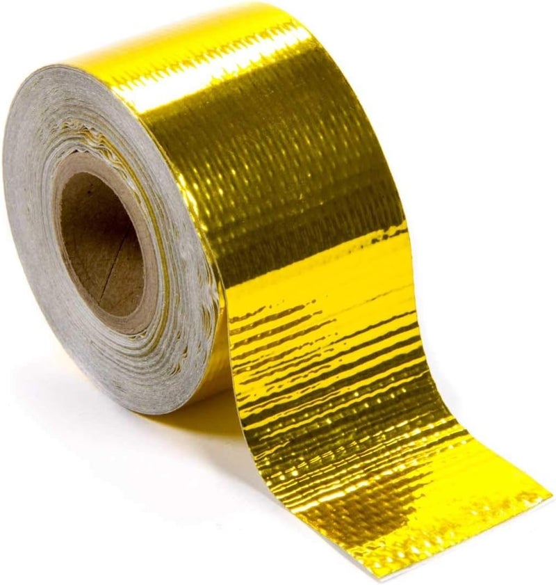 لفة عاكسة للحرارة العالية من نوع Reflect-A-GOLD مع دعامة لاصقة من تصميم الهندسة 010397، مقاس 2 × 30 قدم