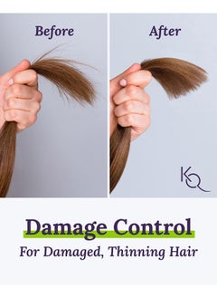 Keranique Shampoo And Conditioner For Damaged Hair Antibreakage Damage Control Set For Thinning Hair Intense Repair Deep Conditioning Antihairfall Routine W/Keratin Great For Colored Hair  - Image 2