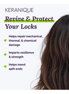 Keranique Shampoo And Conditioner For Damaged Hair Antibreakage Damage Control Set For Thinning Hair Intense Repair Deep Conditioning Antihairfall Routine W/Keratin Great For Colored Hair  - Image 3