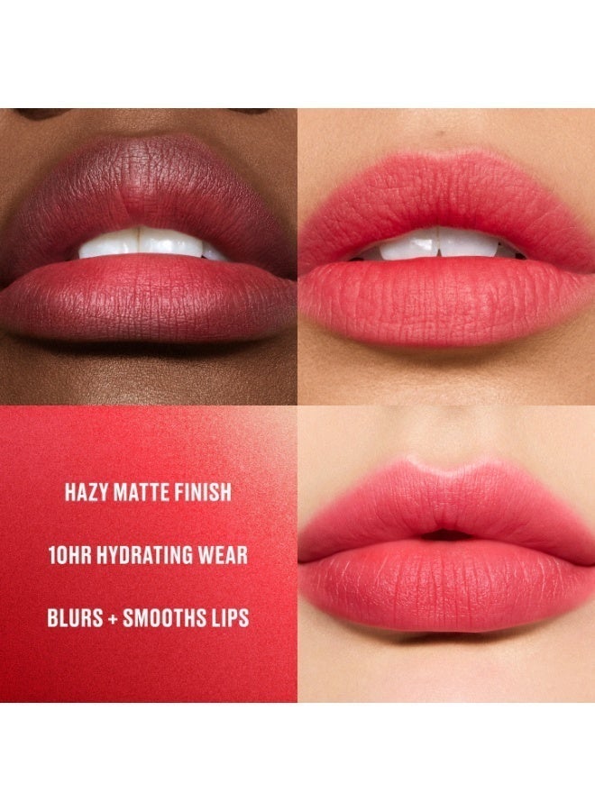 MAC Powder Kiss Hazy Matte Lipstick #Ruby Boo Ruby Boo - Image 3