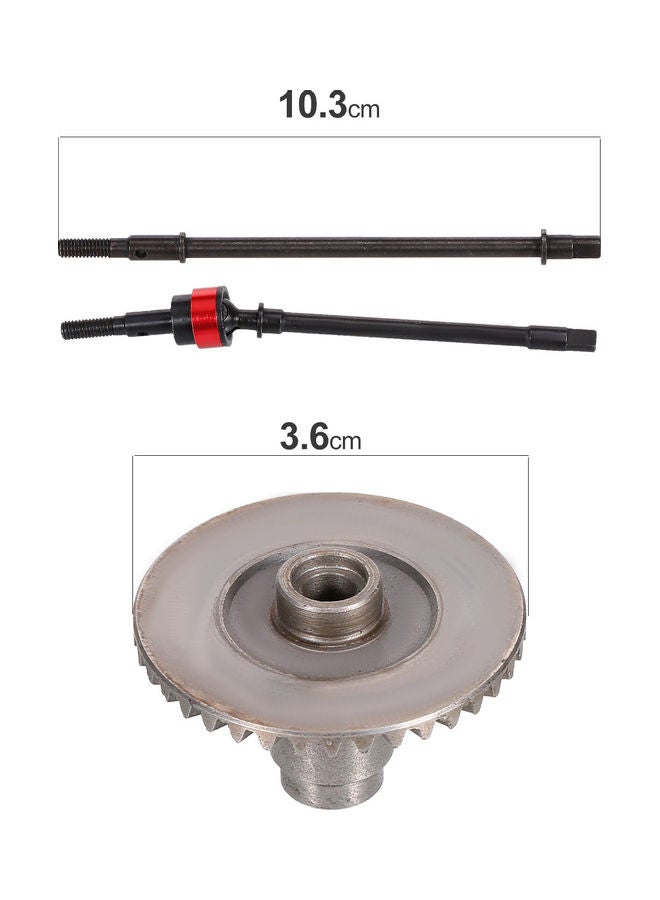 NIBEMINENT Metal Axle Dogbone Shaft Gear Compatible With 1:10 RC Crawler 11x2x10cm - Image 4