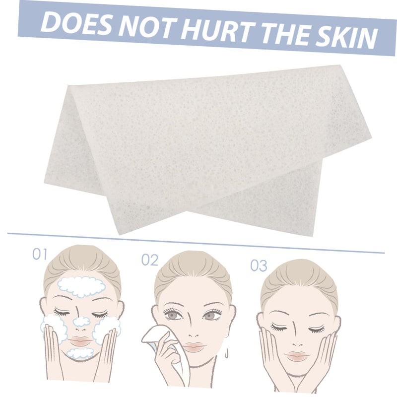 Konjac Sponge Makeup Remover Pads Gentle Exfoliating Facial Cleansing Washcloth For All Skin Types - Image 5