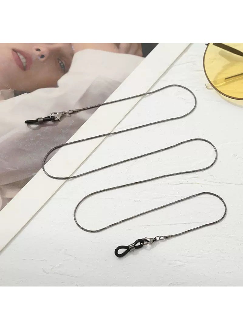 LAIAOCISI Fashion Black 5 Pcs Eyeglasses Chain Set - Image 2