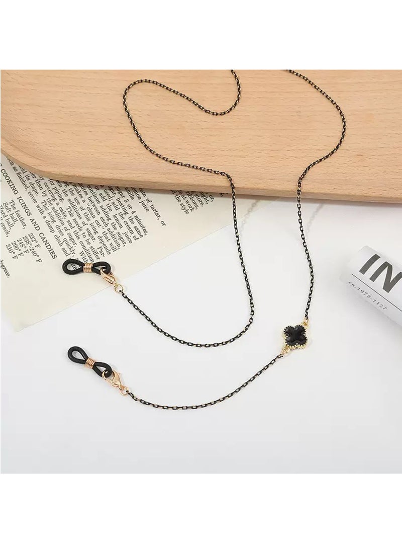 LAIAOCISI Fashion Black 5 Pcs Eyeglasses Chain Set - Image 4