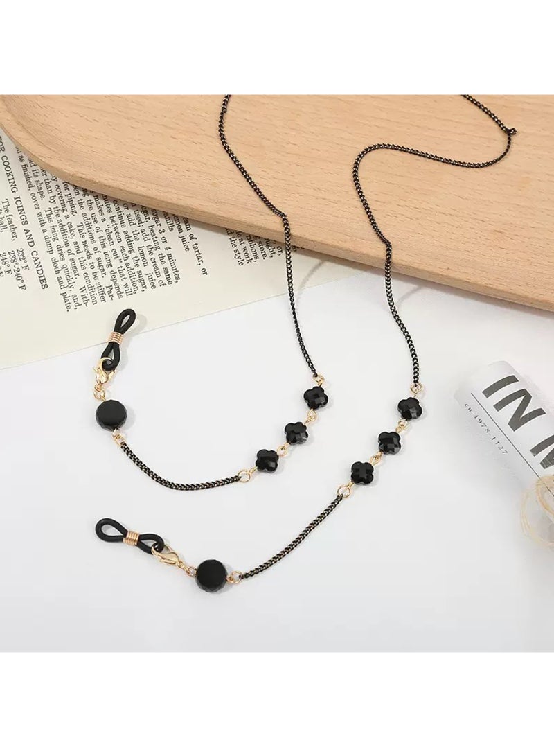 LAIAOCISI Fashion Black 5 Pcs Eyeglasses Chain Set - Image 5