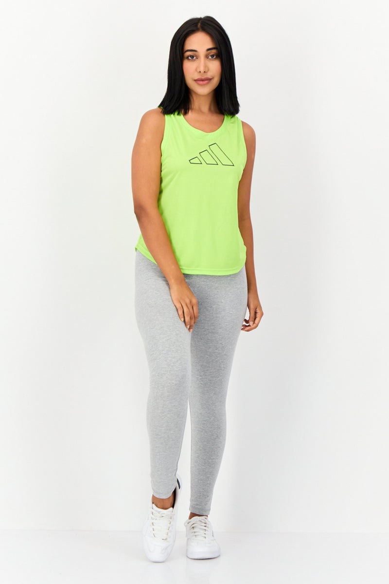 Adidas Women Sportswear Fit Sleeveless Training Tank Top, Mint Green  - Image 4