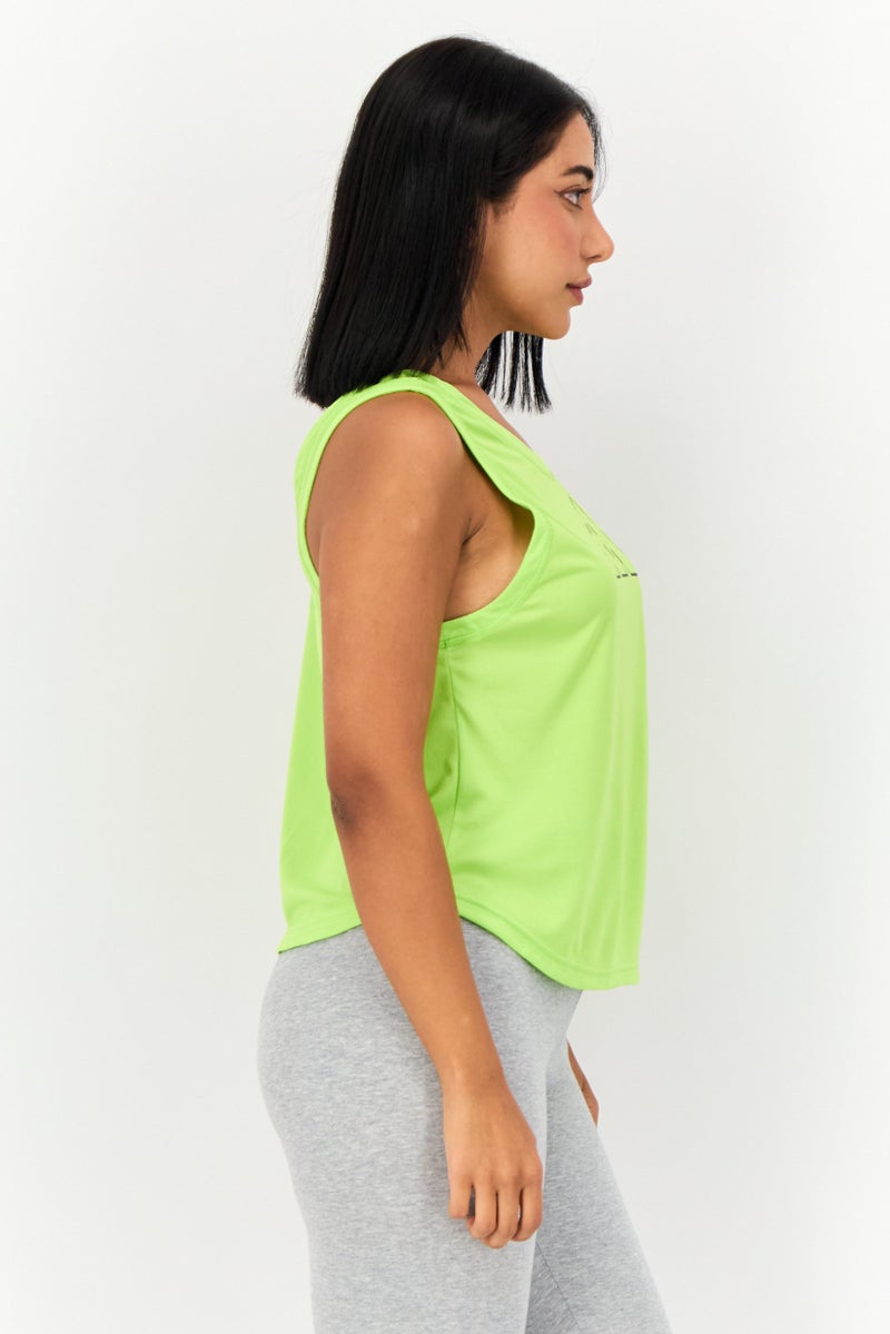 Adidas Women Sportswear Fit Sleeveless Training Tank Top, Mint Green  - Image 2