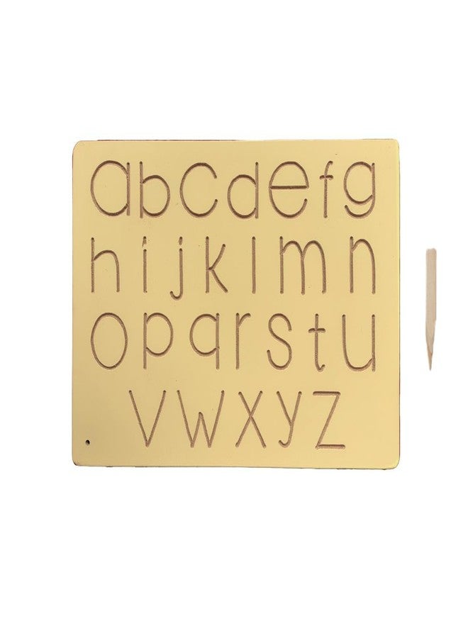 RCW Wooden Tracing Board for Kids Educational Learning Toys with Pencil Educational Letter Slate Learning Writing Practice Board Improve Early Writing Skills for Baby Alphabets Small ABC (Set of 1) - Image 1