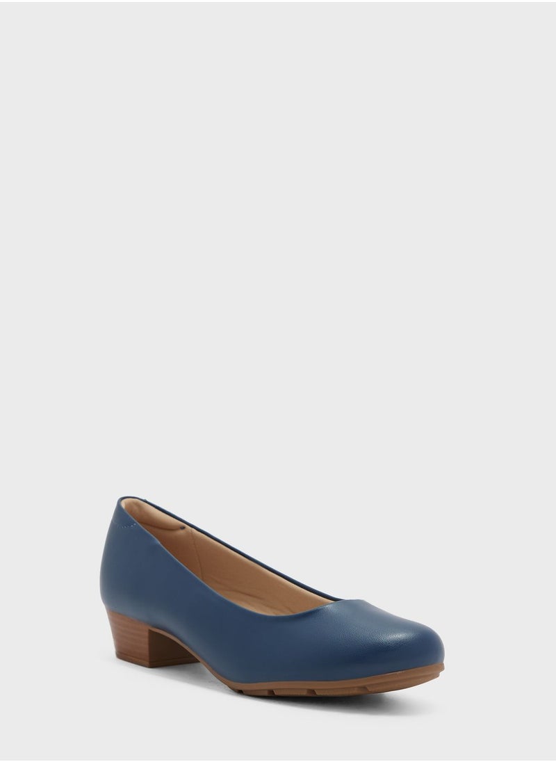 MODARE - Close  Toe Low Heel Pumps - Image 1