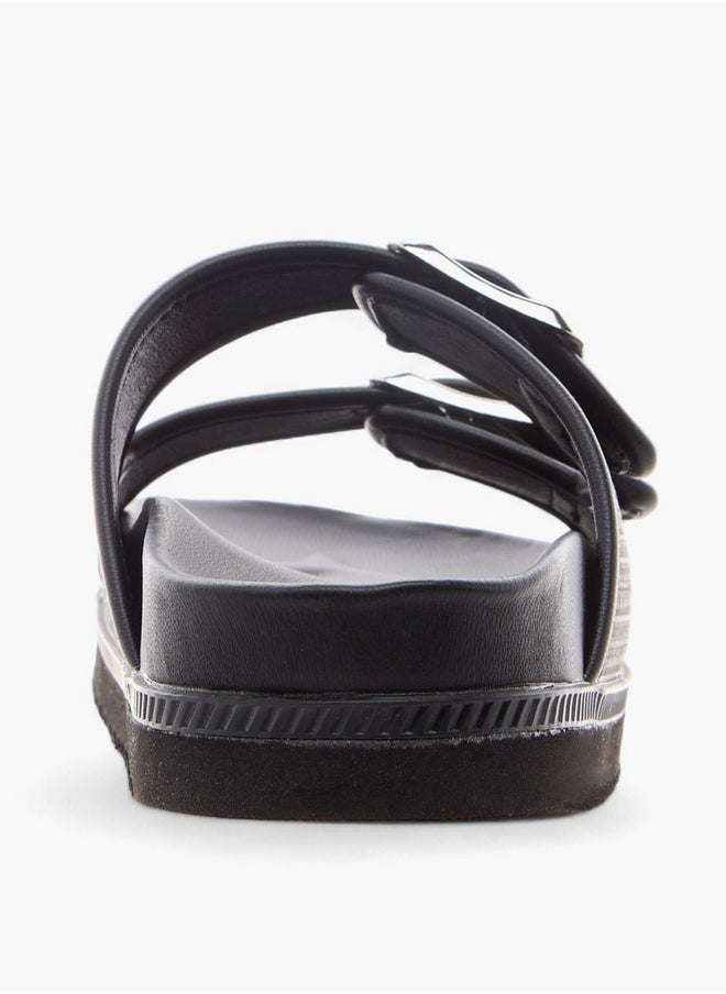 Celeste Women's Buckle Accent Slip-On Sandals  - Image 4