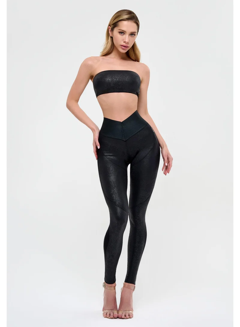Bona Fide Correct Skin Dejavu Snake Correct Skin Dejavu High Waist Gym Leggings for Women for Women | Best Price UAE