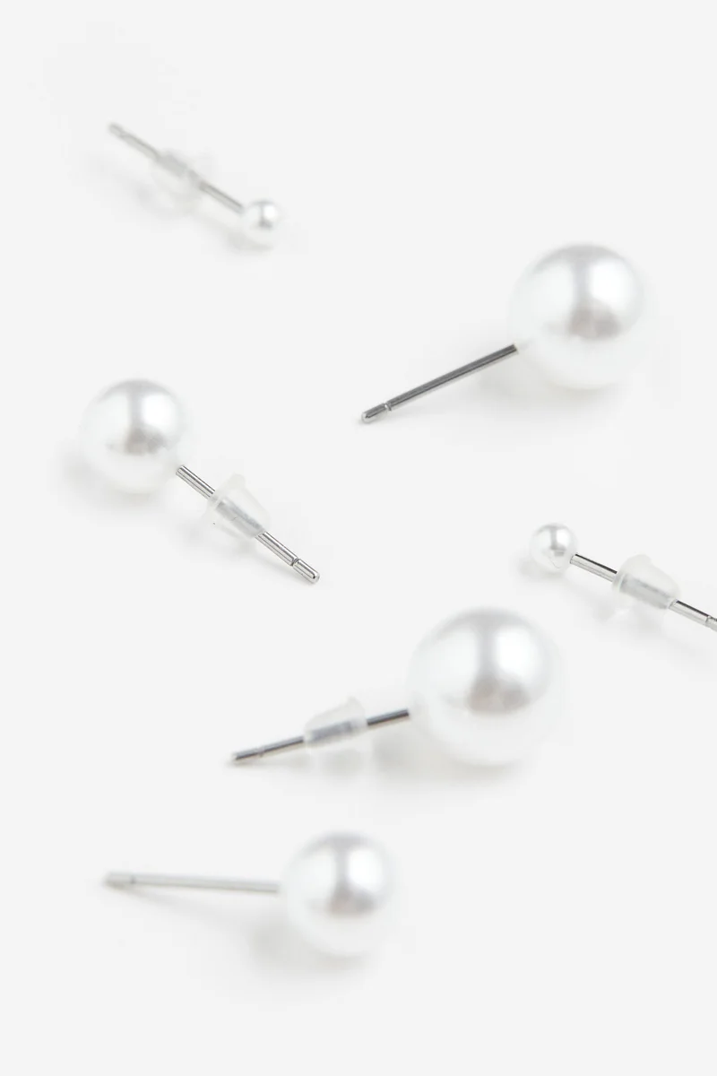 H&M 4 Pairs Stud Earrings