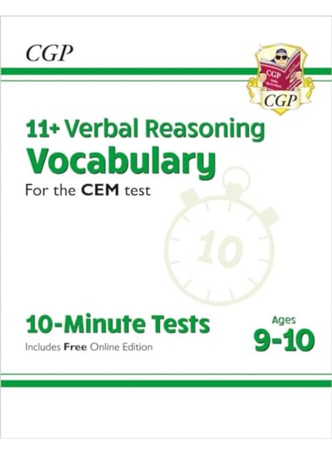 11 Cem 10Minute Tests Verbal Reasoning Vocabulary Ages 910 With Online Edition 