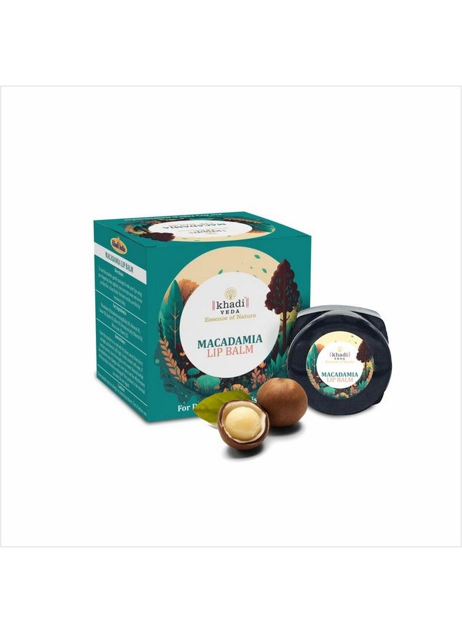 khadi veda - Macadamia Lip Balm 15Gm Tube For Intensive Lip Hydration For All Long Day Suitable For Unisex - Image 1